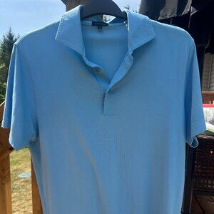 Patrick Assaraf Pima Cotton Stretch Polo light blue